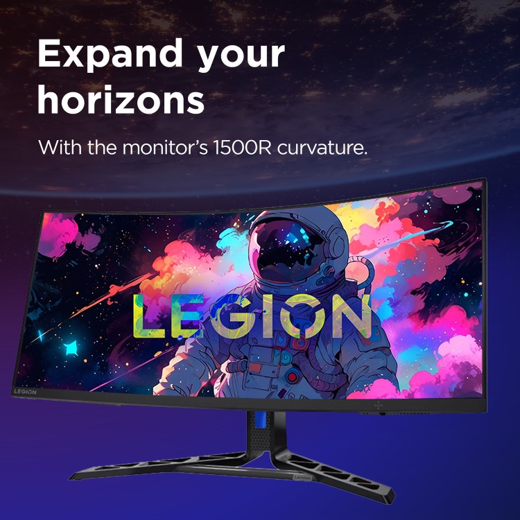 Lenovo Legion R34W-30 34" QHD 180Hz 0.5ms Gaming Monitor