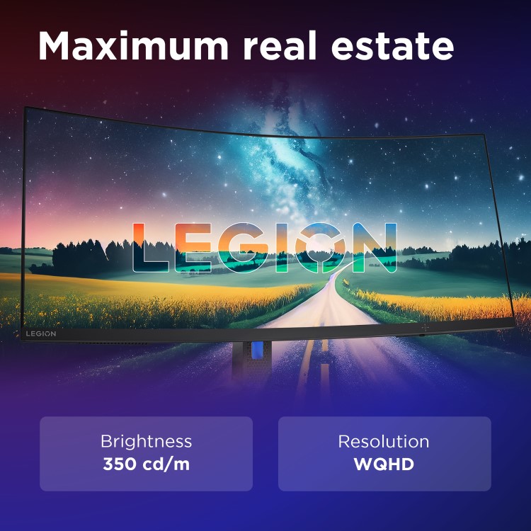 Lenovo Legion R34W-30 34" QHD 180Hz 0.5ms Gaming Monitor