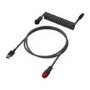 HyperX USB-C Coiled Cable - Black & Grey