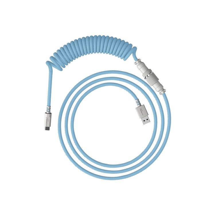 HyperX USB-C Coiled Cable - Blue & White