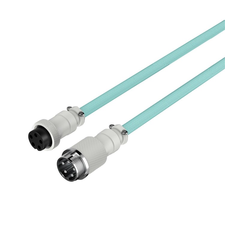 HyperX USB-C Coiled Cable - Green & White