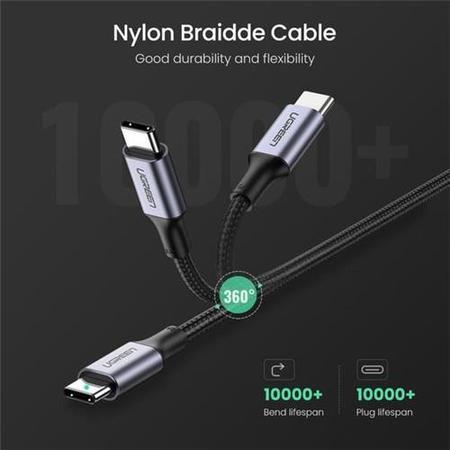 UGREEN USB-C to USB-C 100W 5A Charger Cable - Black