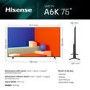 Hisense A6K 75 inch Smart 4K Ultra HD LED TV