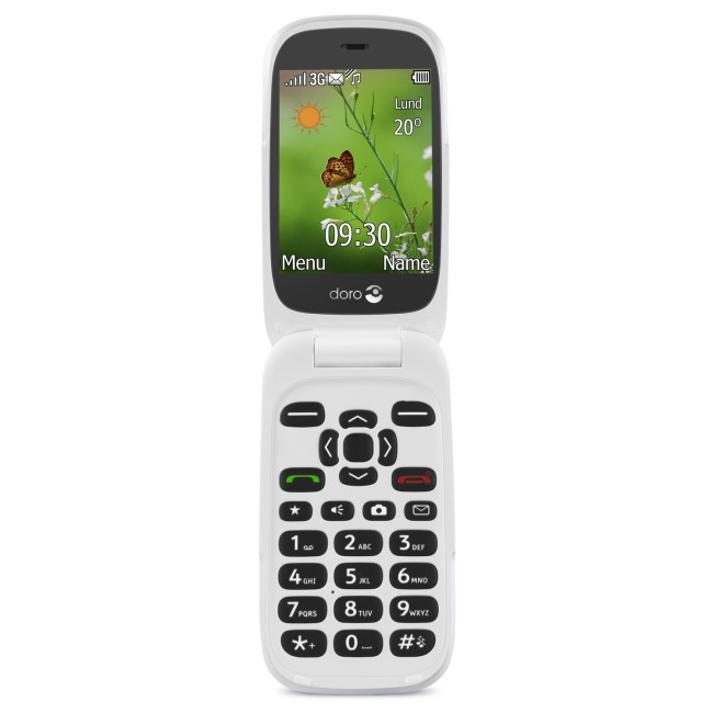 GRADE A1 - Doro 6530 with Charging Cradle Black/White 2.8" 3G Unlocked & SIM Free