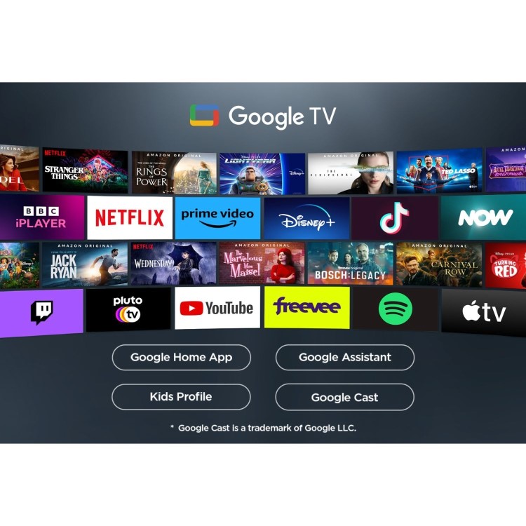 TCL T8C 75 inch 4K Ultra HD QLED Smart Google TV - 75T8C-UK