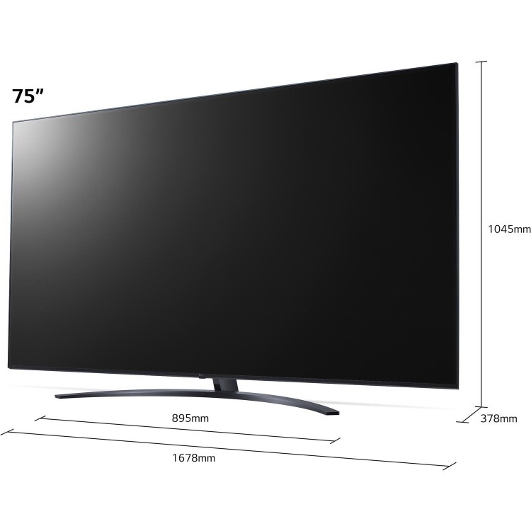LG UP81 75 Inch 4K Ultra HD Freeview Play Freesat HD Smart TV