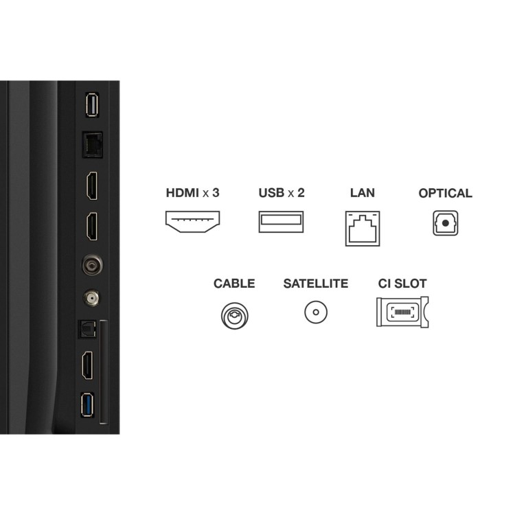 TCL 75V6C-UK 75" 4K HDR Smart Google TV – Dolby Atmos AiPQ Processor Game Master