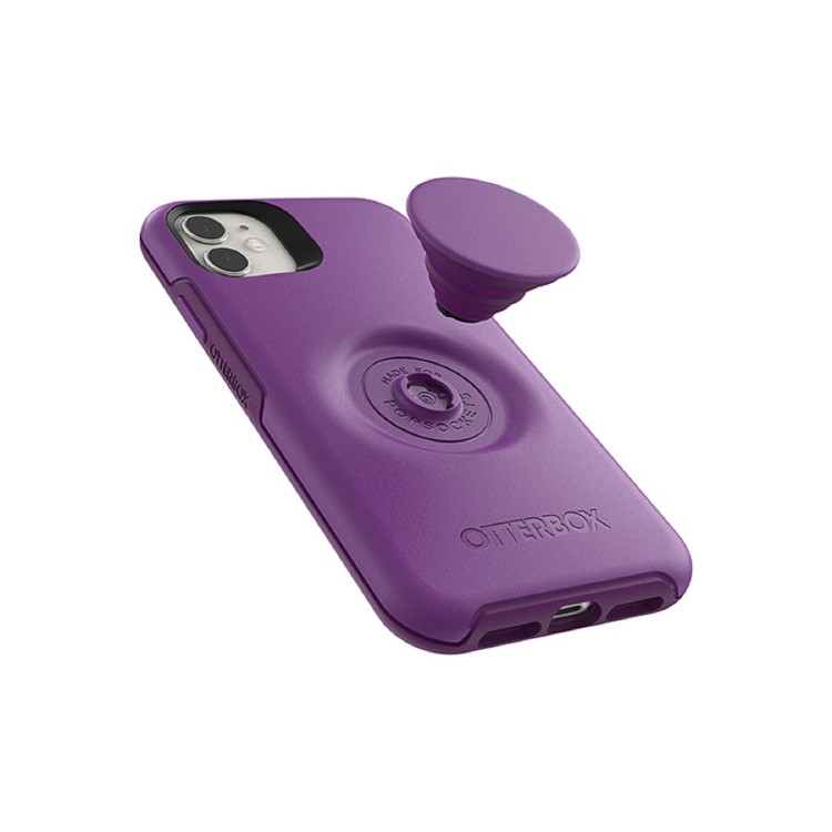 OtterBox Otter and Pop Symmetry PopSocket Case - iPhone 11 - Lollipop Purple