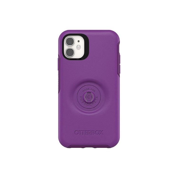 OtterBox Otter and Pop Symmetry PopSocket Case - iPhone 11 - Lollipop Purple