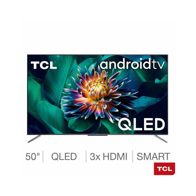 Refurbished TCL 50" 4K Ultra HD with HDR10+ QLED Freeview Play Smart TV