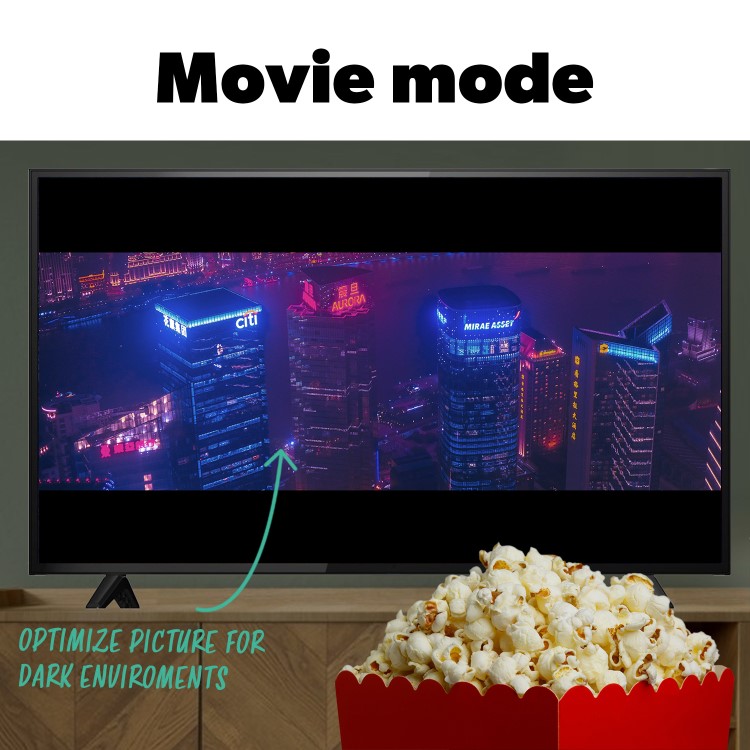 electriQ T2SMH 58 Inch LED 4K HDR Freeview Android Smart TV