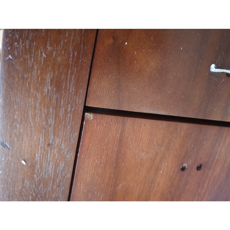 Refurbished AVF FSL1000BLEW Blenheim Affinity Curved Combi TV Stand 1000 Walnut / Black Glass