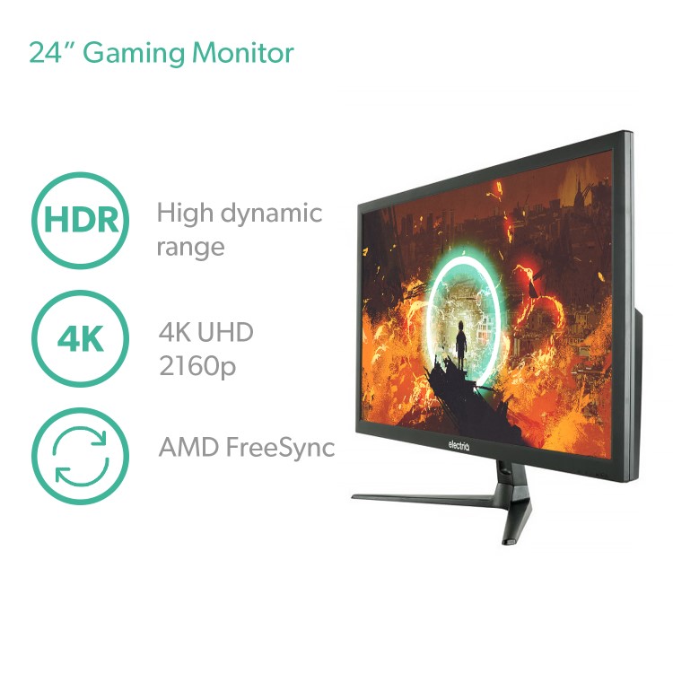 electriQ 24" IPS 4K UHD Gaming Monitor