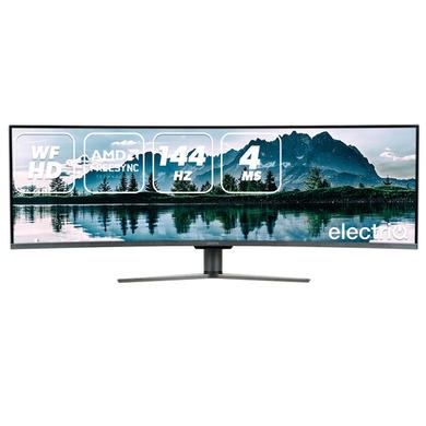 electriQ 49" QLED 144Hz Full HD Super UltraWide Curved Monitor 