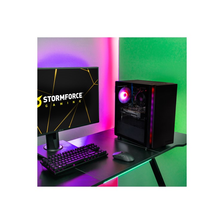 StormForce Onyx AMD Ryzen 5 5600G 16GB RAM 1TB SSD AMD Radeon Graphics Windows 11 Gaming PC