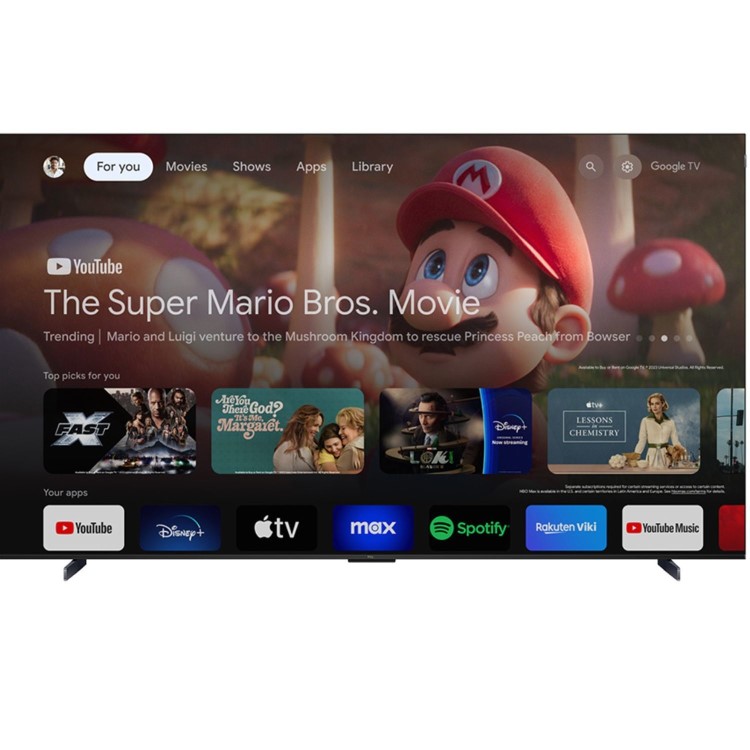 TCL 98C655K 98-Inch 4K QLED Smart TV  Dolby Vision HDR10+ & Google TV