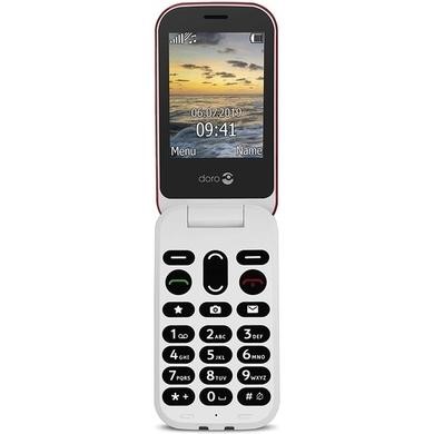 Doro 6040 Red/White 2.8" 2G Dual SIM Unlocked & SIM Free