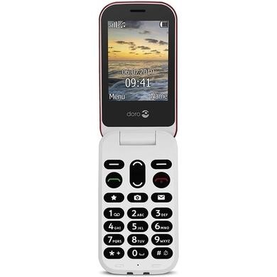 Doro 6040 Red/White 2.8" 2G Dual SIM Unlocked & SIM Free