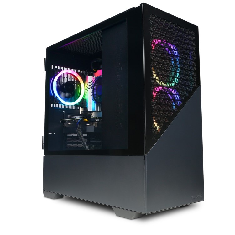 CyberPowerPC Blaze AMD Ryzen 5 5500 16GB RAM 500GB SSD RTX 5060 Windows 11 Gaming PC
