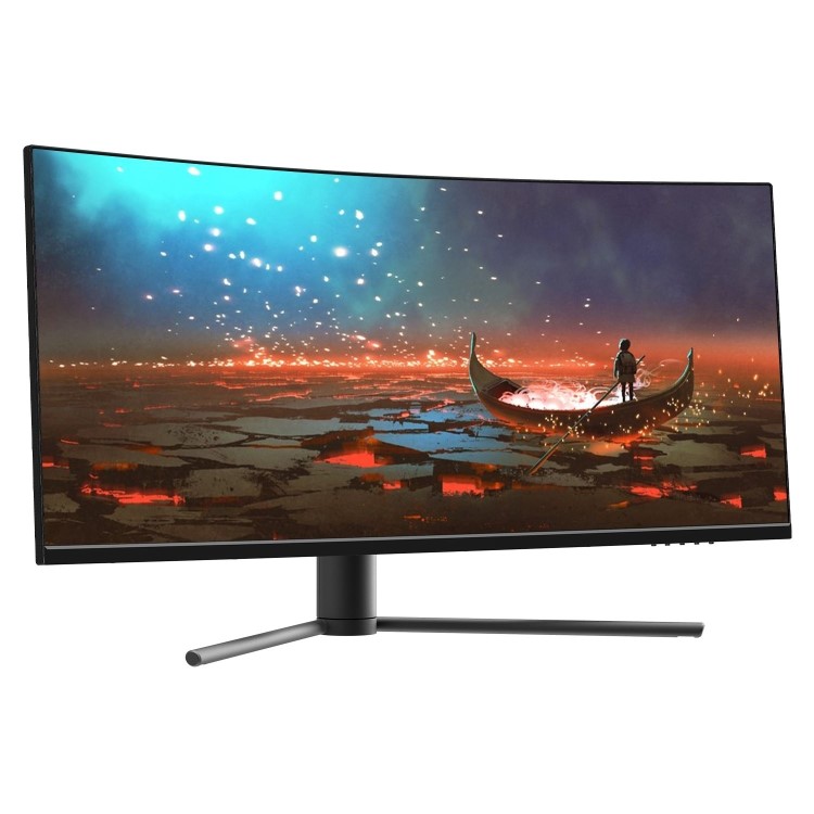electriQ 34" QLED WQHD 180Hz 1ms UltraWide Curved Gaming Monitor
