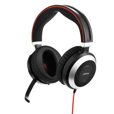 Jabra Evolve 80 Duo - also 3.5mm with Active Noise Cancellation