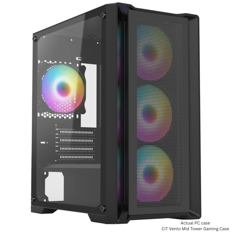 Refurbished CyberPowerPC Eurus AMD Ryzen 5 5600G 8GB RAM 500GB SSD + 23.8 Inch 100Hz 1ms Gaming Monitor