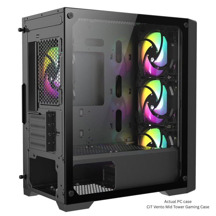 Refurbished CyberPowerPC Eurus AMD Ryzen 5 5600G 8GB RAM 500GB SSD + 23.8 Inch 100Hz 1ms Gaming Monitor