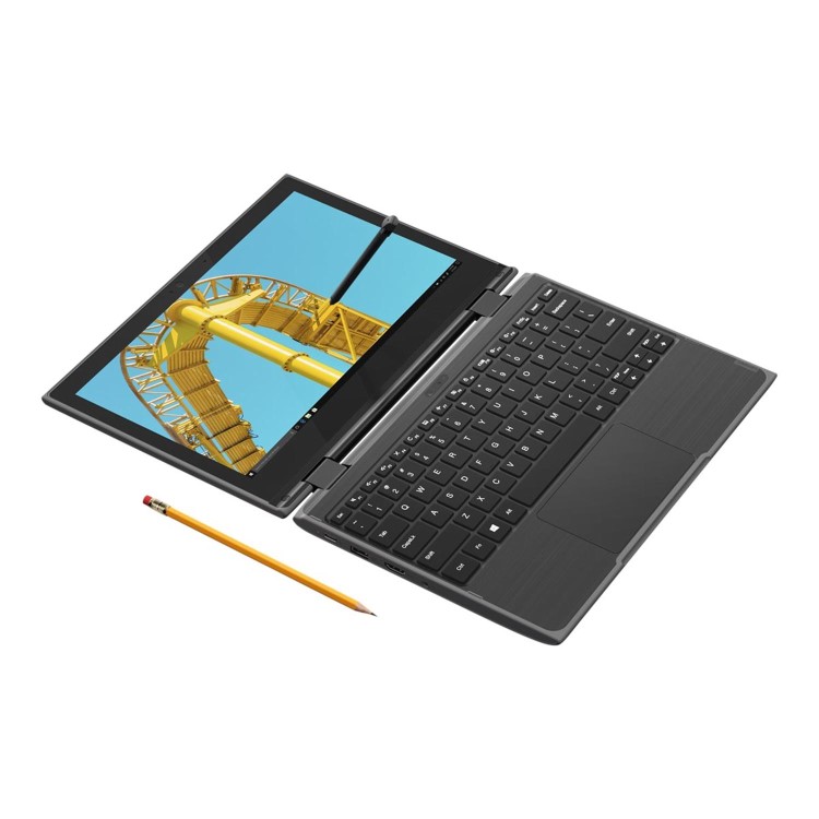 Lenovo 300e Intel Celeron N4100 4GB 64GB eMMC 11.6 Inch Touchscreen Windows 10 Pro 2-in-1 Laptop
