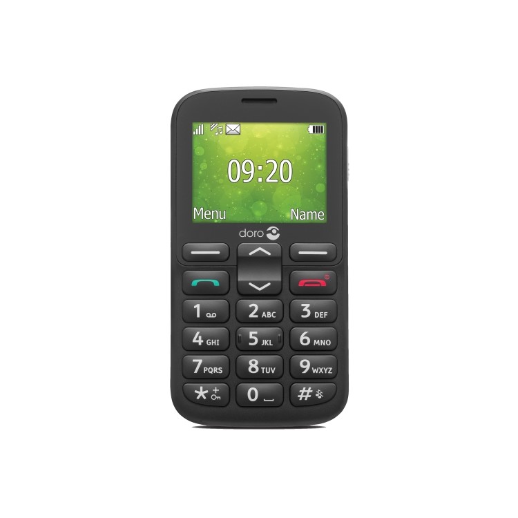 Doro 1380 Black 2.4" 8MB 2G Dual SIM Unlocked & SIM Free Mobile Phone