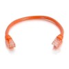 Cables To Go 0.5m Cat6 550MHz Snagless Patch Cable Orange