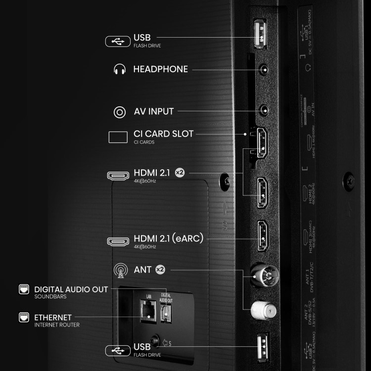 Hisense E7QTUK 85 inch Smart 4K Ultra HD QLED TV