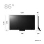 LG  QNED MiniLED QNED86 86" 4K Smart TV