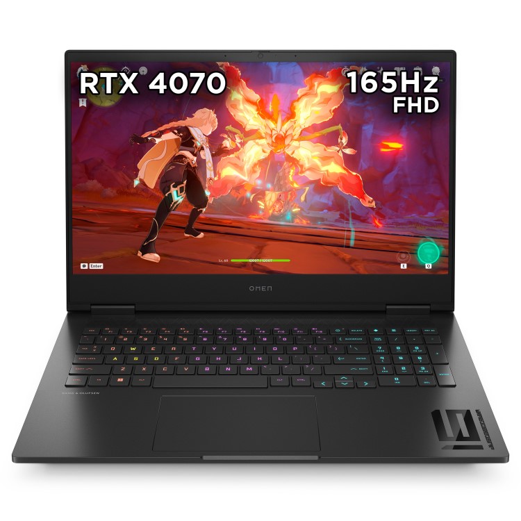 HP OMEN 16-wf0005na Intel Core i7 16GB RAM 1TB SSD RTX 4070 165Hz 16 Inch Windows 11 Gaming Laptop