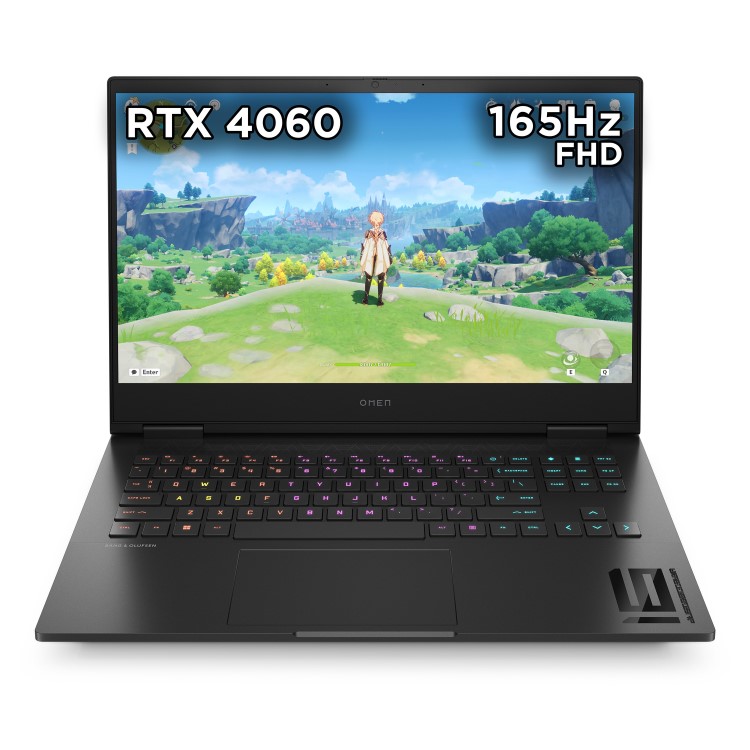 HP Omen AMD Ryzen 7 16GB 1TB RTX 4060 165Hz FHD 16 Inch Windows 11 Gaming Laptop