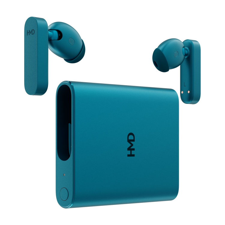 HMD Amped Buds Wireless Earphones with Integrated Powerbank - Cyan