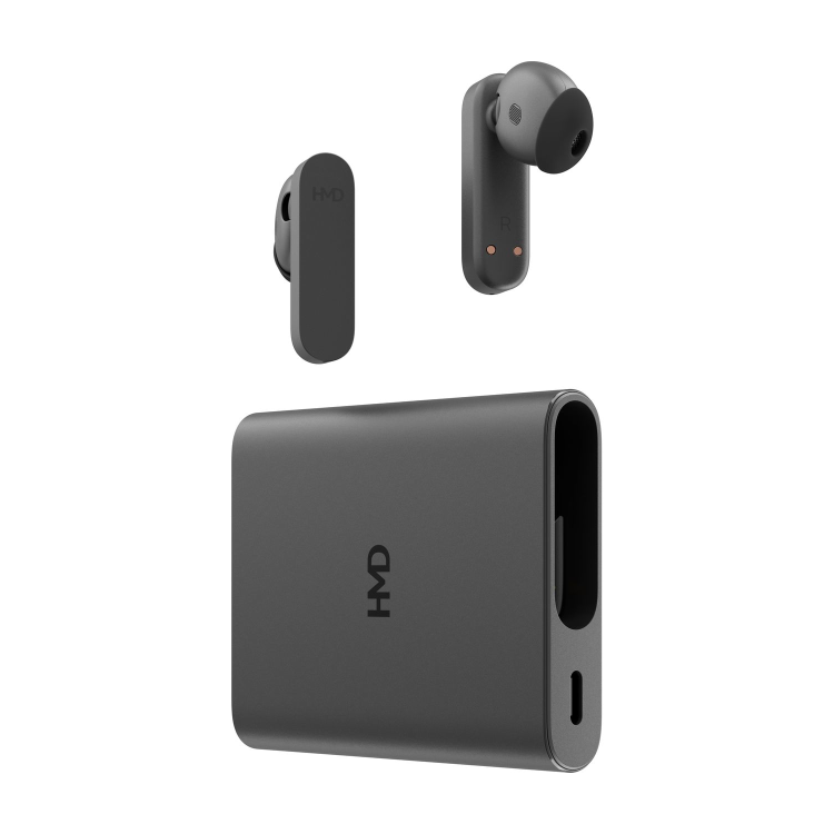 HMD Amped Buds Wireless Earphones with Integrated Powerbank - Black