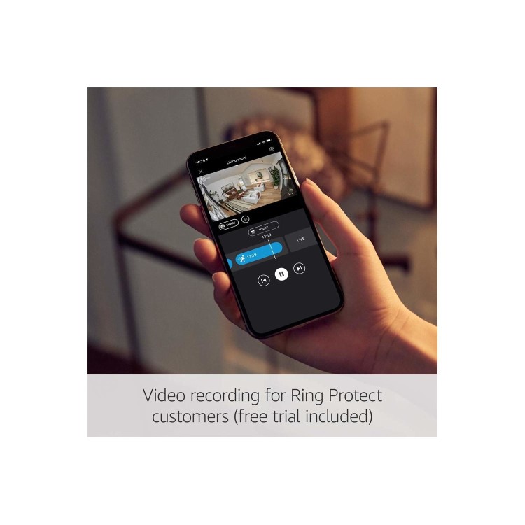 GRADE A1 - Ring Indoor Wired Camera Full 1080p HD - White