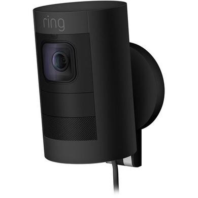 Box Opened Ring 1080p HD Stick Up Cam Elite Black