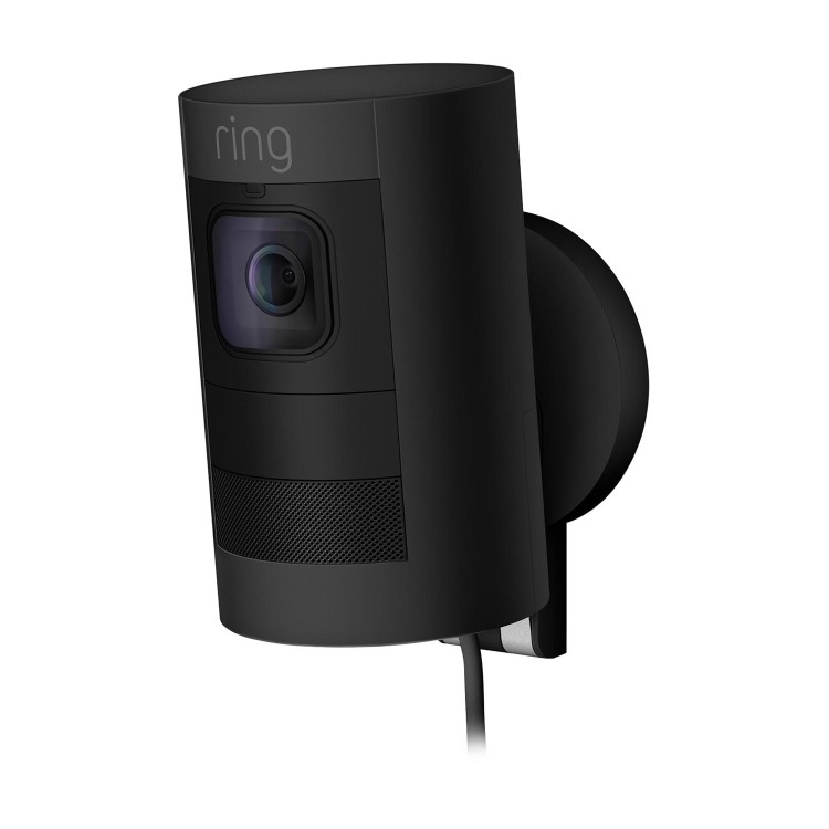 Box Opened Ring 1080p HD Stick Up Cam Elite Black
