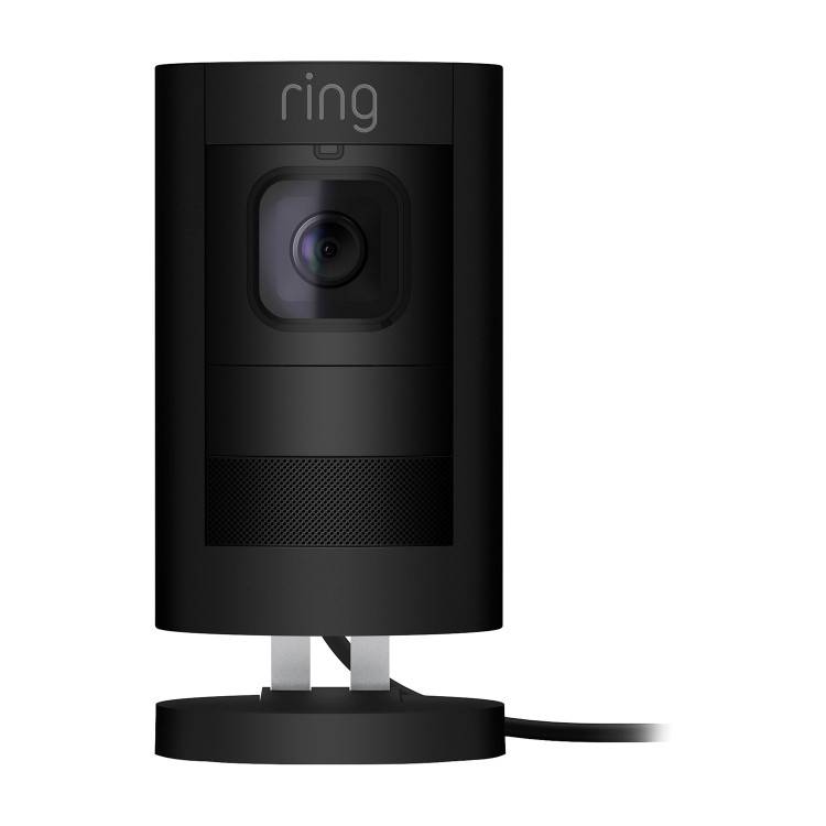 Box Opened Ring 1080p HD Stick Up Cam Elite Black