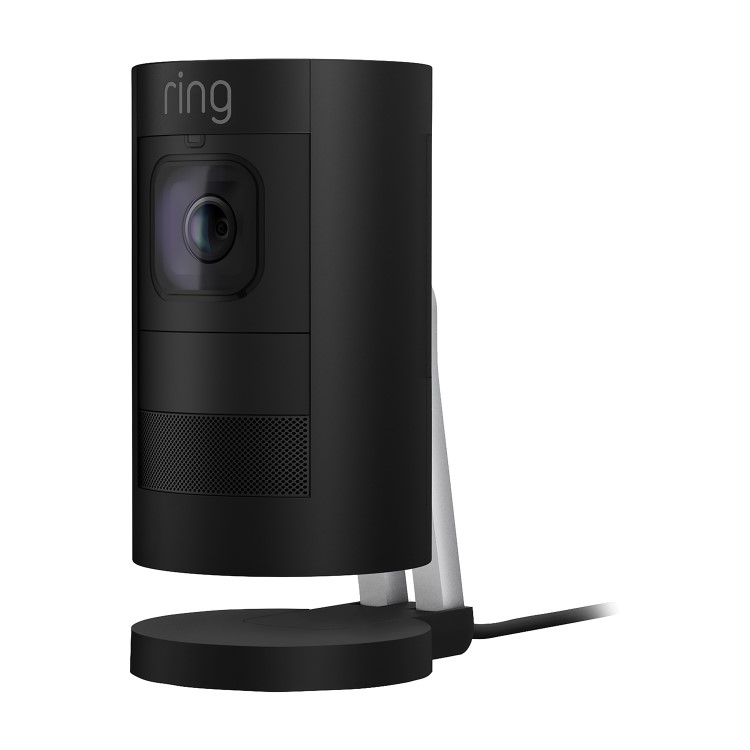 Box Opened Ring 1080p HD Stick Up Cam Elite Black