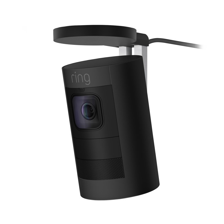Box Opened Ring 1080p HD Stick Up Cam Elite Black