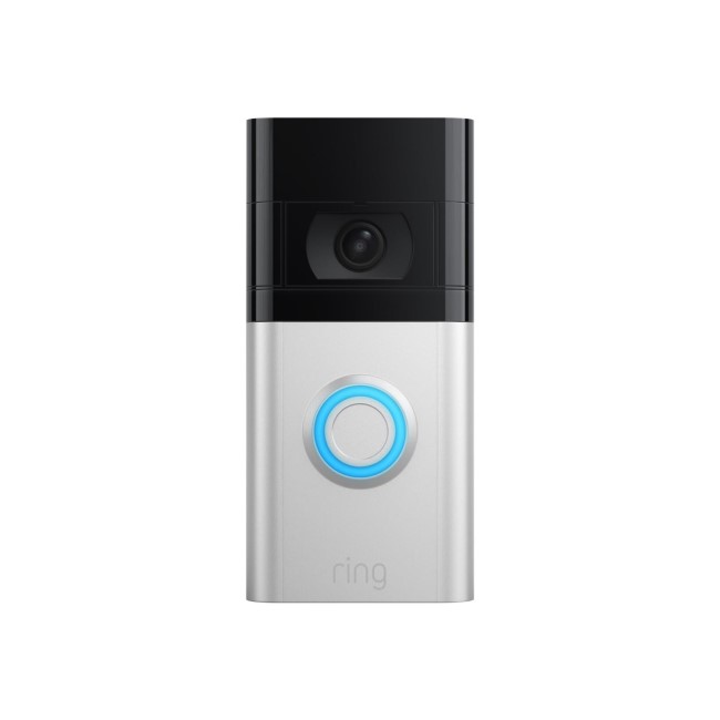 Box Opened Ring 1080p HD Video Doorbell 4 - Satin Nickel