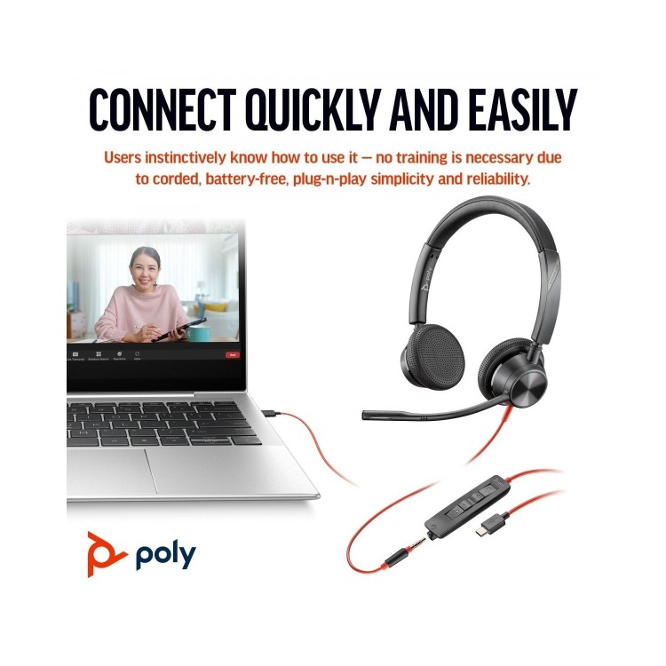 Poly Blackwire 3325 Wired Headset