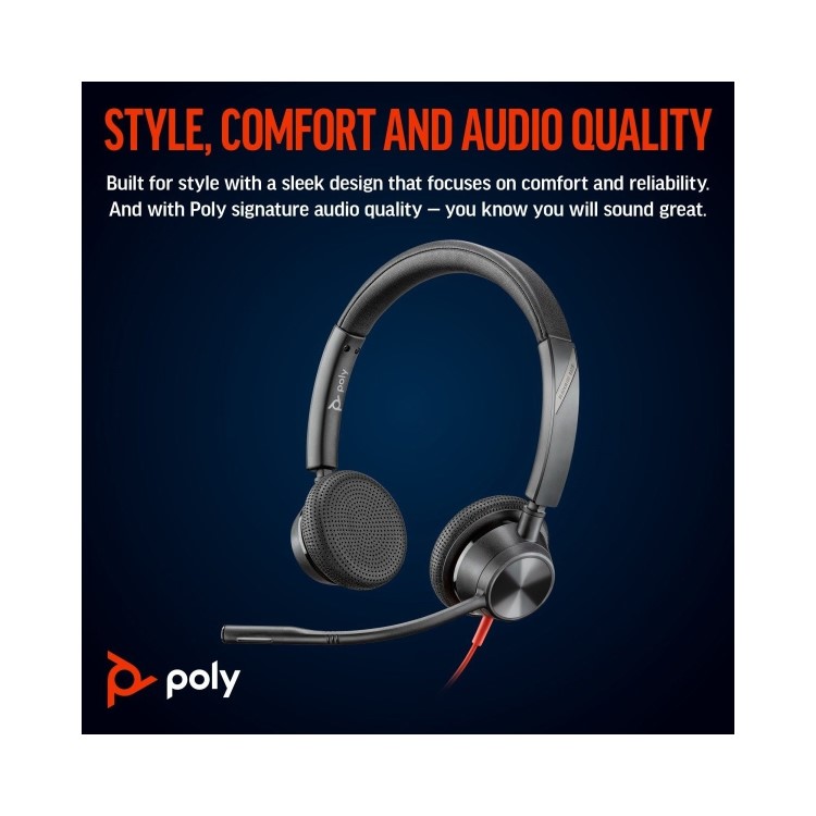 Poly Blackwire 3325 Wired Headset
