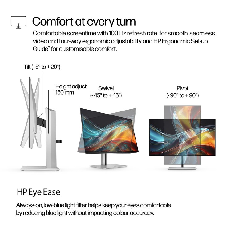 HP Series 7 Pro 724pn 24" IPS WUXGA 100Hz Monitor