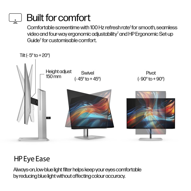 HP Series 7 Pro 724pu 24" IPS WUXGA 100Hz USB-C Monitor
