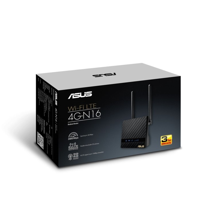 ASUS 4G-N16 Single Band 4G LTE 2.4GHz 300Mbps Wireless Router