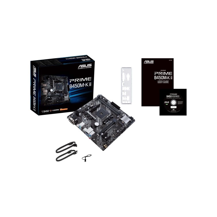 Asus AMD PRIME B450M-K II B450 Micro ATX Motherboard