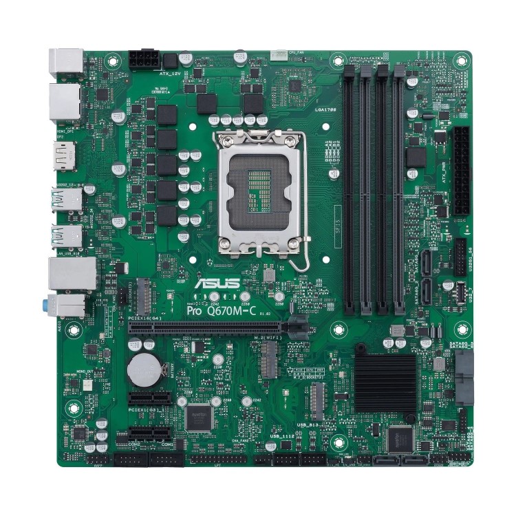 Asus PRO Q670M-C-CSM Intel Q670 1700 DDR5 Micro ATX Motherboard